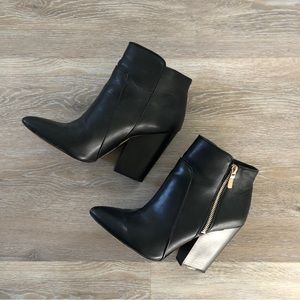 Black ankle boots
